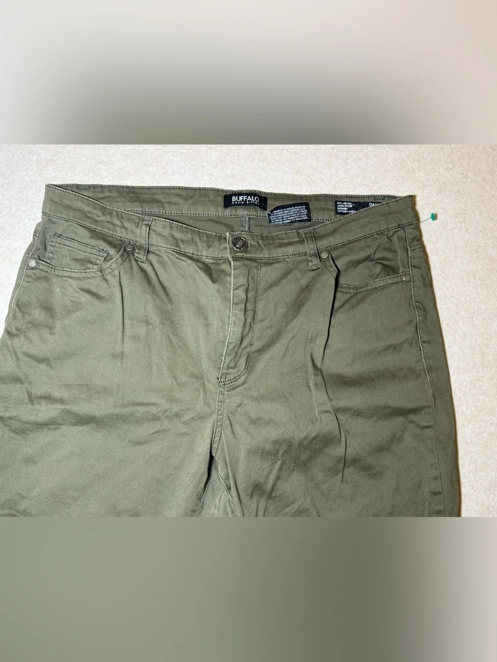 Buffalo David Bitton Daily Mid Rise Stretch Skinny Ankle Pants Women Size 34